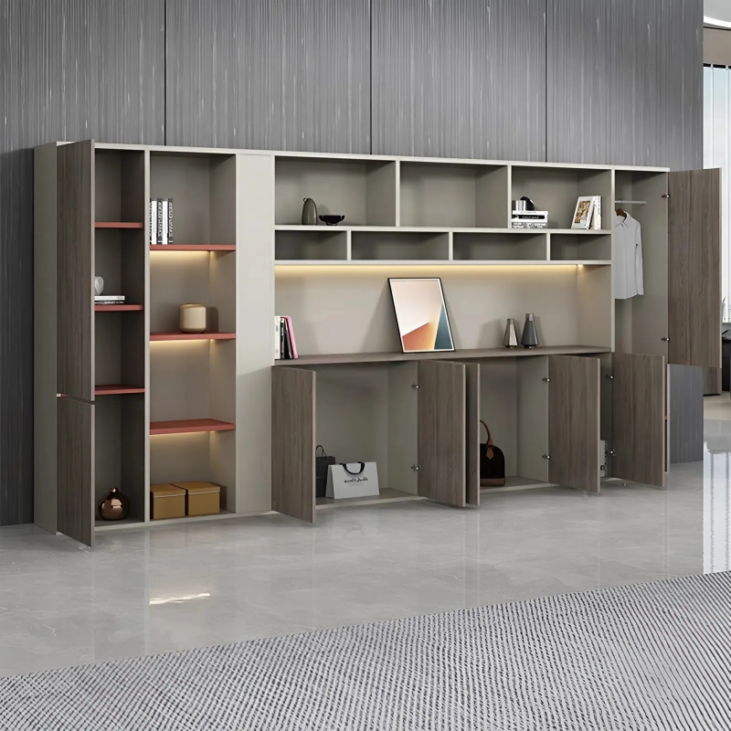 Tủ Hồ Sơ Minimalist Wood, Thiết Kế Phân Ngăn Đa Tầng - THS379