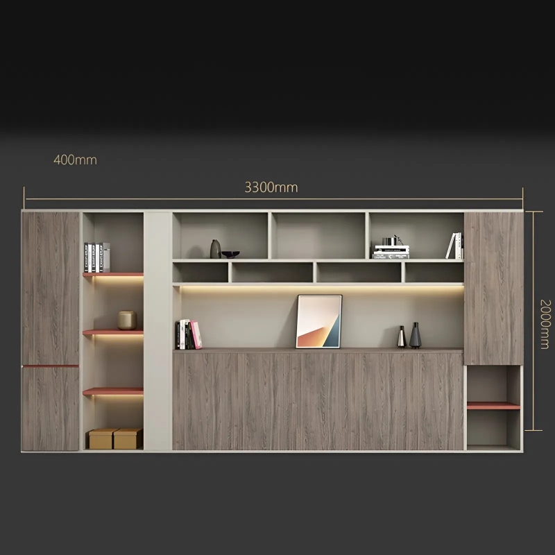 Tủ Hồ Sơ Minimalist Wood, Thiết Kế Phân Ngăn Đa Tầng - THS379