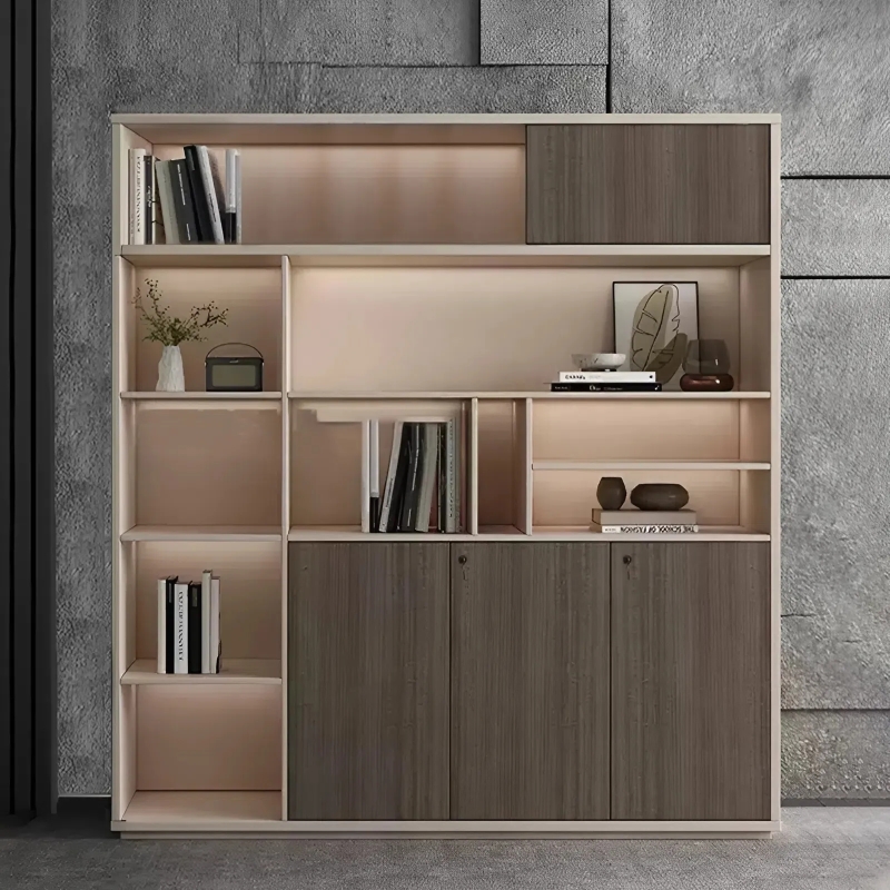 Tủ Hồ Sơ Thiết Kế Minimalist Phân Khoang Đối Xứng Tinh Tế - THS351
