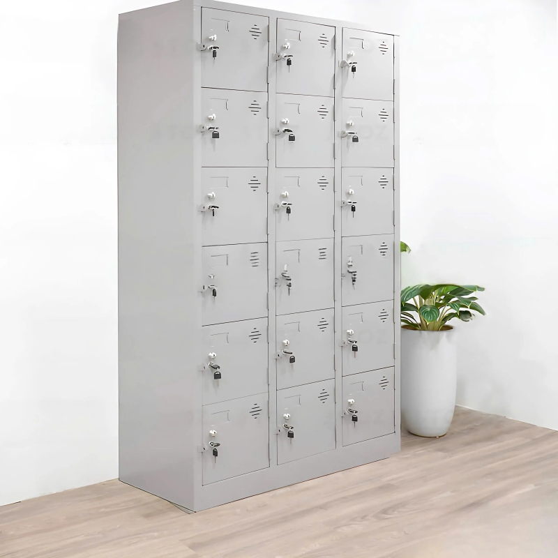 Tủ Locker 18 Cánh Khóa Riêng An Toàn - TLK38