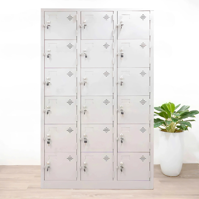 Tủ Locker 18 Cánh Khóa Riêng An Toàn - TLK38