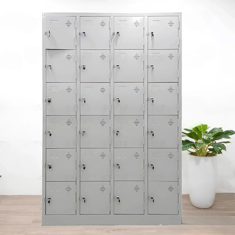 Tủ Locker Sắt Sơn Tĩnh Điện 24 Ngăn 4 Khoang- TLK40