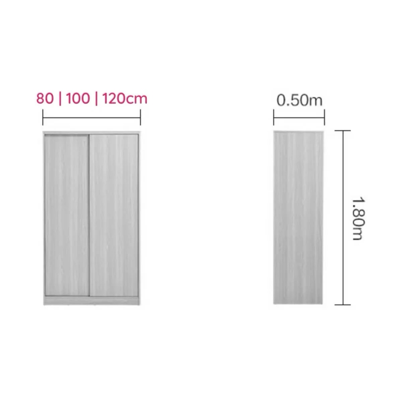 Tủ Quần Áo Gỗ Cửa Lùa Tiết Kiệm Diện Tích - TQA32