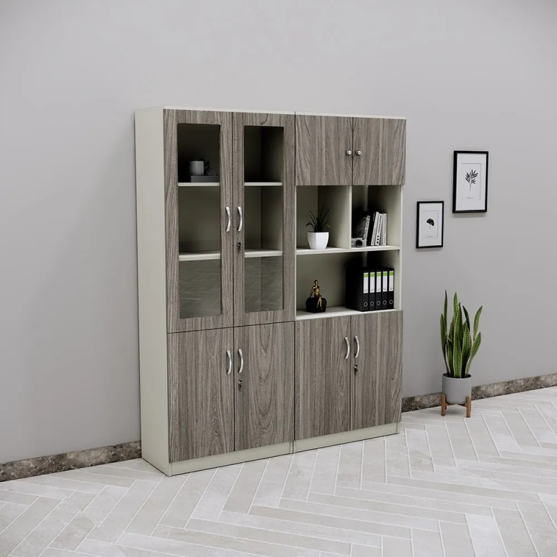Tủ Tài Liệu 4 Cánh Tích Hợp Khoang Trưng Bày Đa Năng - THS420