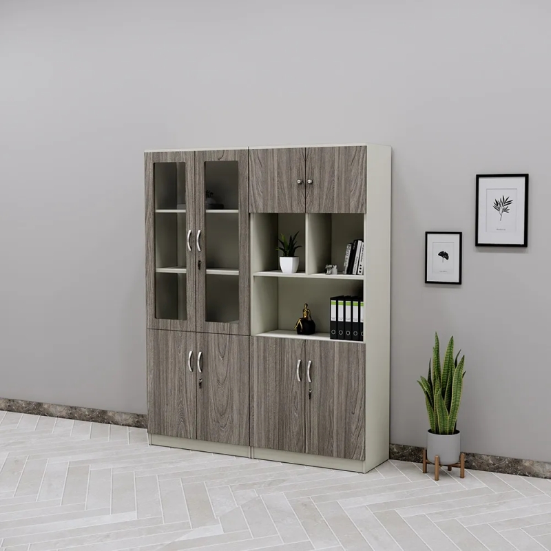 Tủ Tài Liệu 4 Cánh Tích Hợp Khoang Trưng Bày Đa Năng - THS420