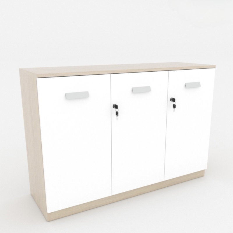 Tủ Tài Liệu Thấp 3 Cánh Gỗ MDF - THS133
