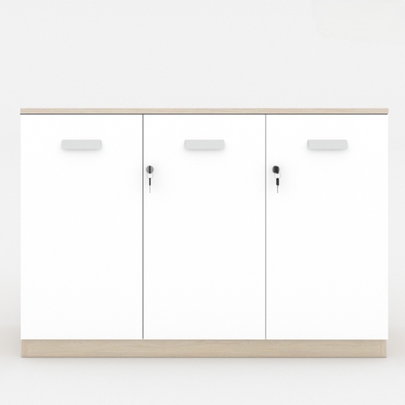 Tủ Tài Liệu Thấp 3 Cánh Gỗ MDF - THS133