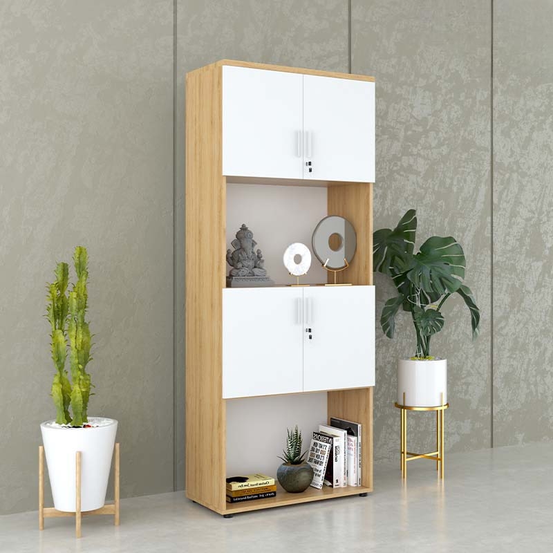 Tủ Tài Liệu Gỗ Dạng Lửng Kệ Trang Trí - THS221