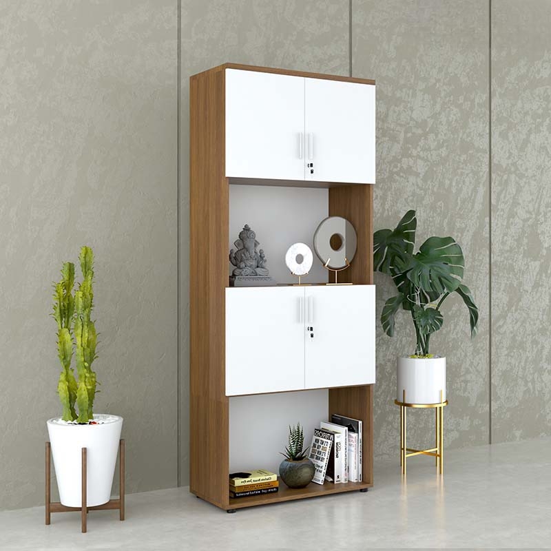 Tủ Tài Liệu Gỗ Dạng Lửng Kệ Trang Trí - THS221