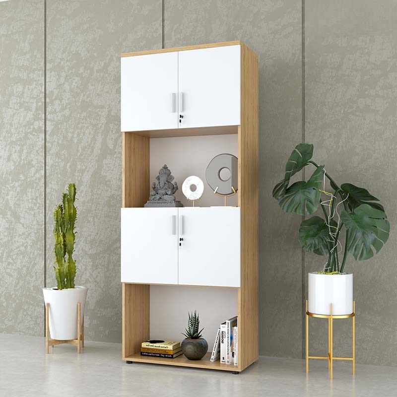 Tủ Tài Liệu Gỗ Dạng Lửng Kệ Trang Trí - THS221