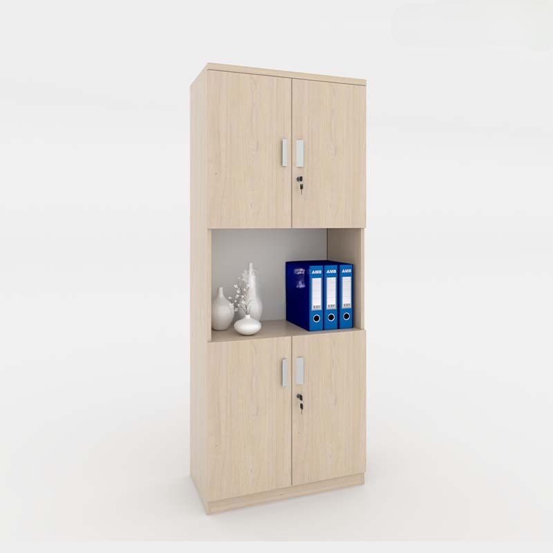 Tủ Tài Liệu Gỗ 4 Cánh Gỗ Công Nghiệp - THS21