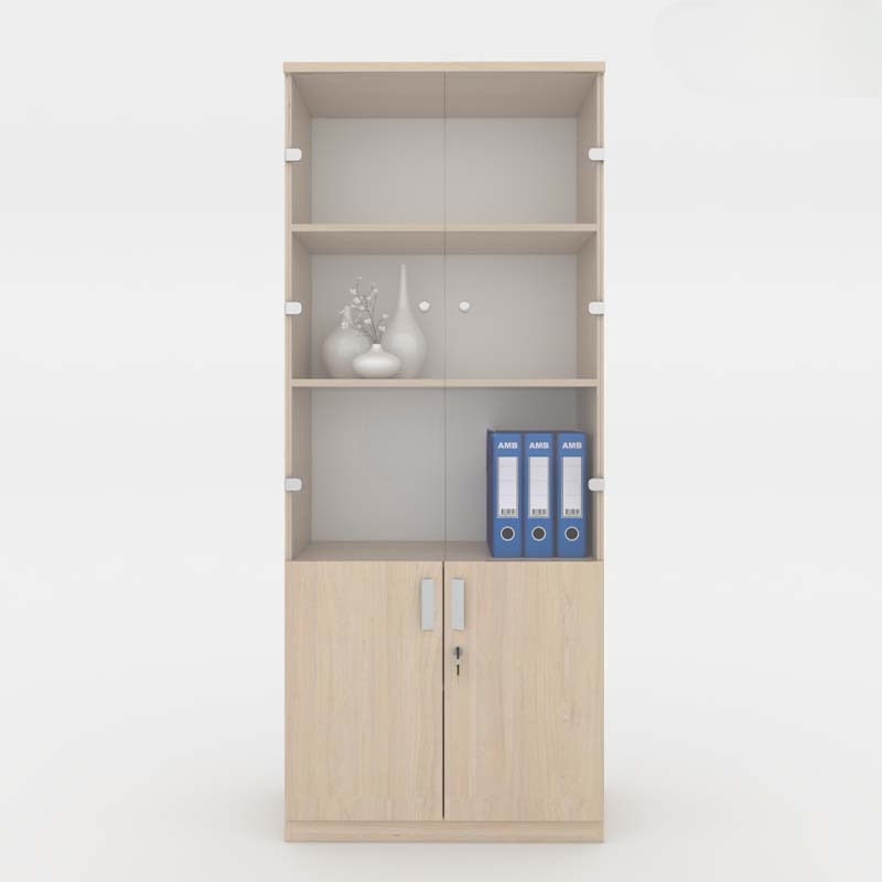 Tủ Tài Liệu Gỗ Cánh Kính - THS16