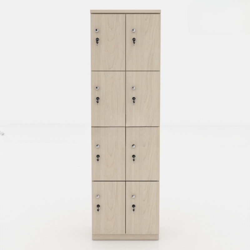 Tủ Locker Gỗ MDF Dáng Dọc 8 Cánh - TLK17