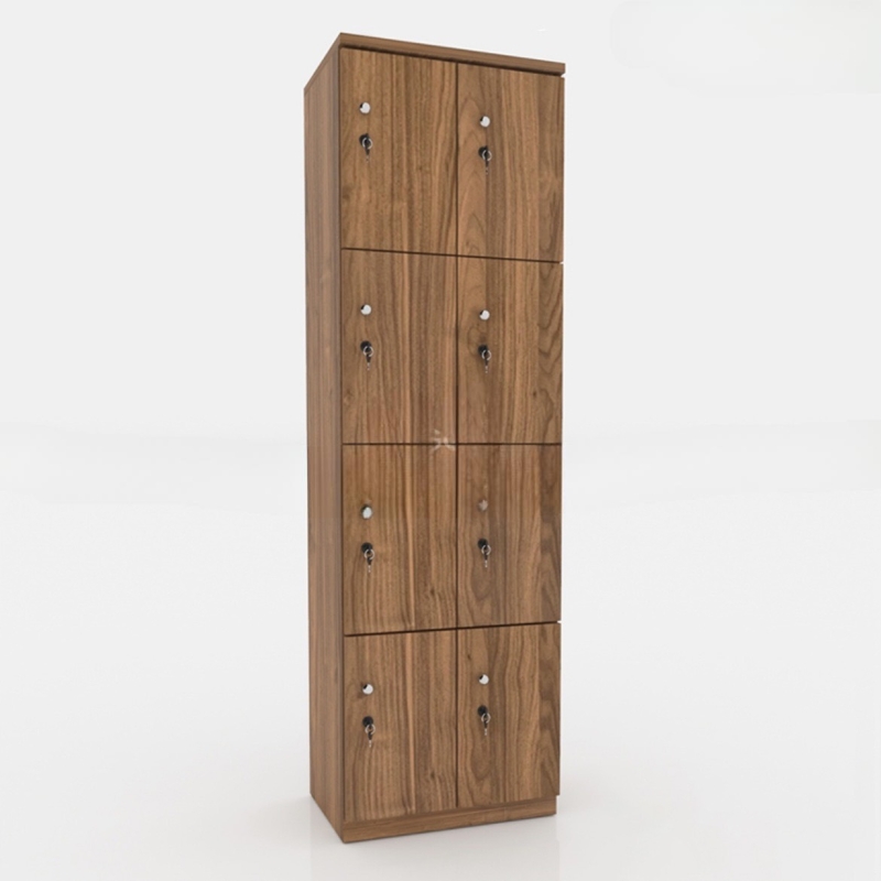 Tủ Locker Gỗ MDF Dáng Dọc 8 Cánh - TLK17