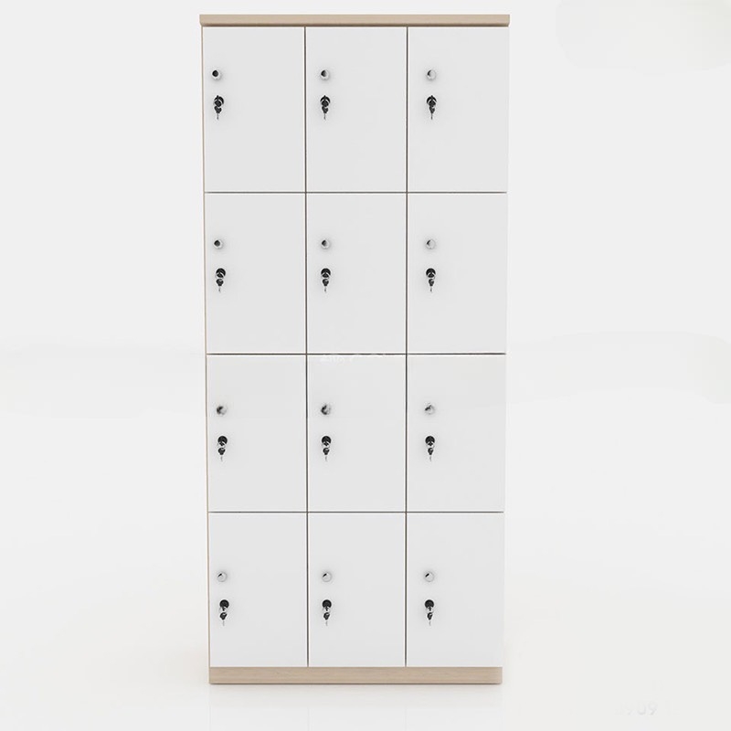 Tủ Locker Gỗ Công Nghiệp 12 Cánh Giá Rẻ - TLK23