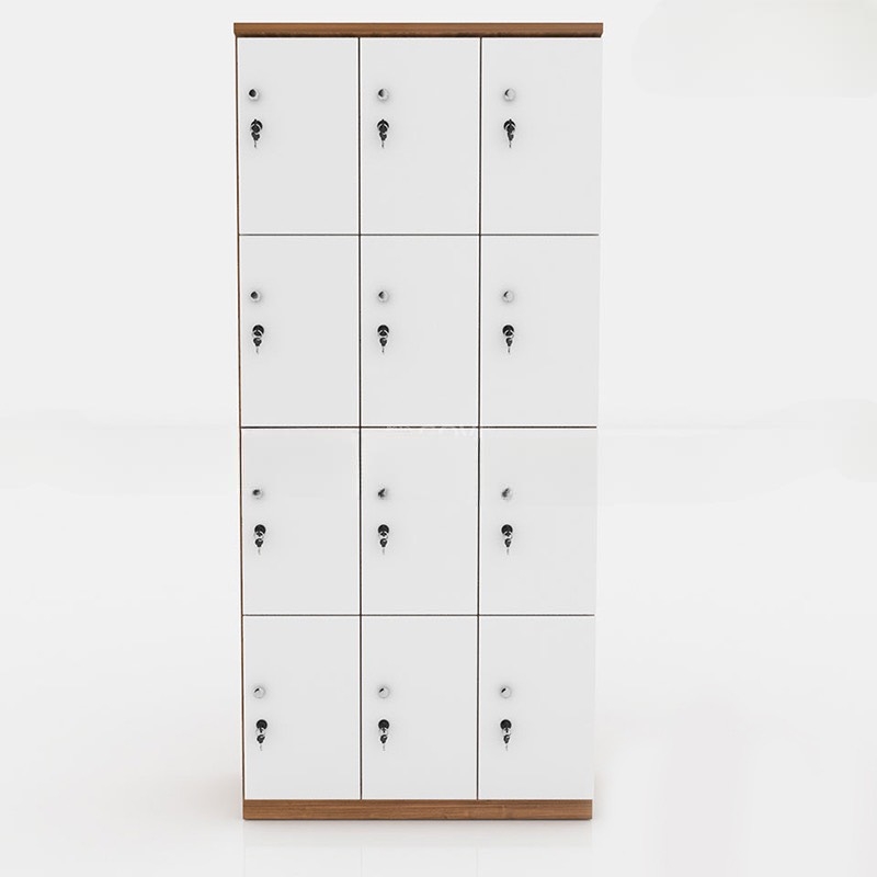 Tủ Locker Gỗ Công Nghiệp 12 Cánh Giá Rẻ - TLK23