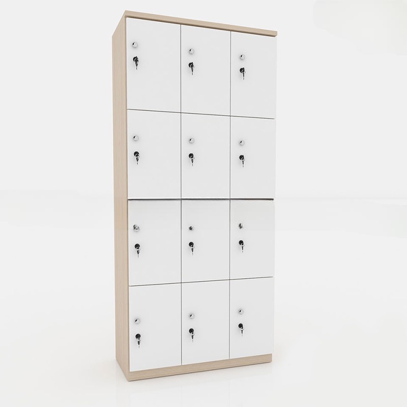 Tủ Locker Gỗ Công Nghiệp 12 Cánh Giá Rẻ - TLK23