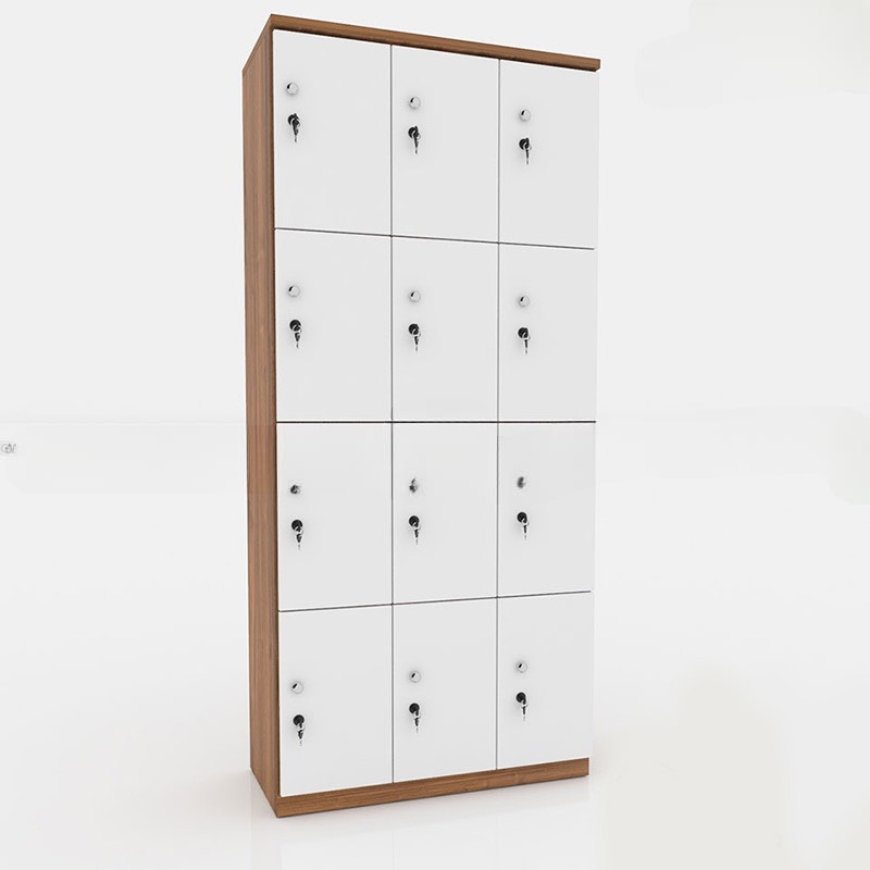 Tủ Locker Gỗ Công Nghiệp 12 Cánh Giá Rẻ - TLK23