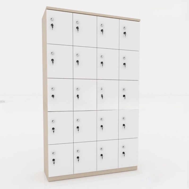 Tủ Locker 20 Cánh Gỗ MDF Cấp Cao - TLK28