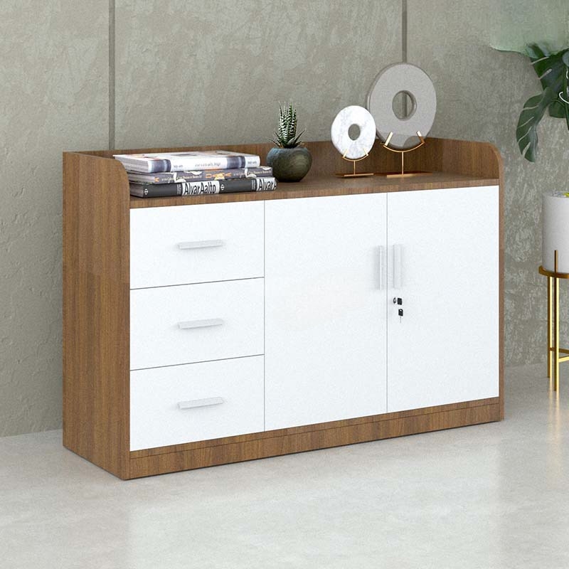 Tủ Tài Liệu Gỗ Dáng Thấp Nhiều Ngăn  - THS64