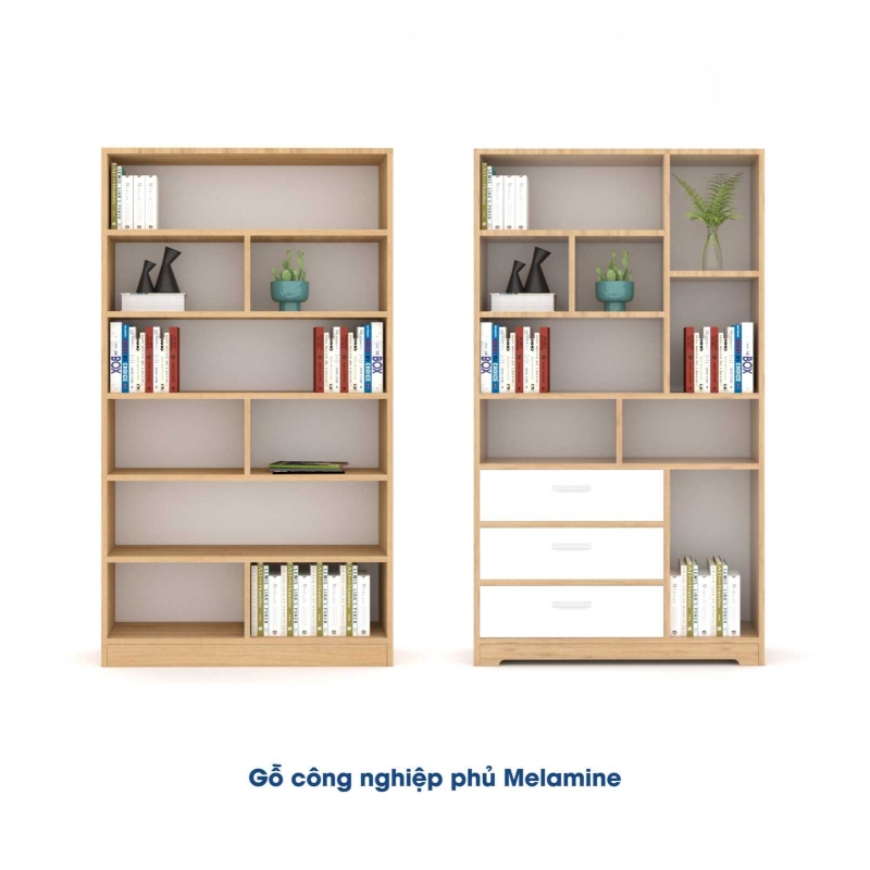 Tủ Tài Liệu Gỗ Kệ Để Sách 3 Ngăn - THS157