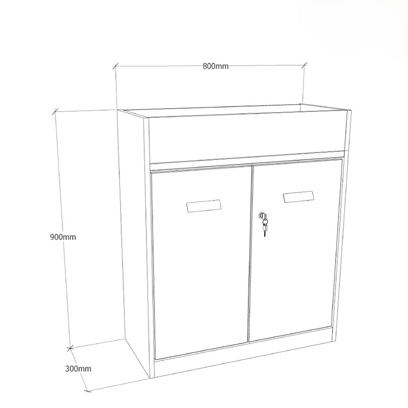 Tủ Tài Liệu Để Cây Xanh Trưng Bày - THS158