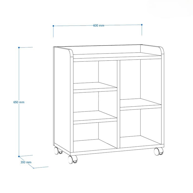 Tủ Phụ Di Động Bằng Gỗ MDF - TP13