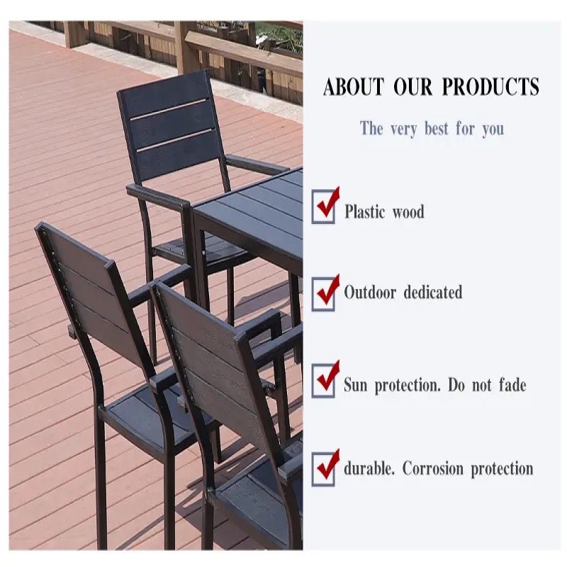 Ghế Sân Vườn Composite Ngoài Trời Chữ Nhật - SV18