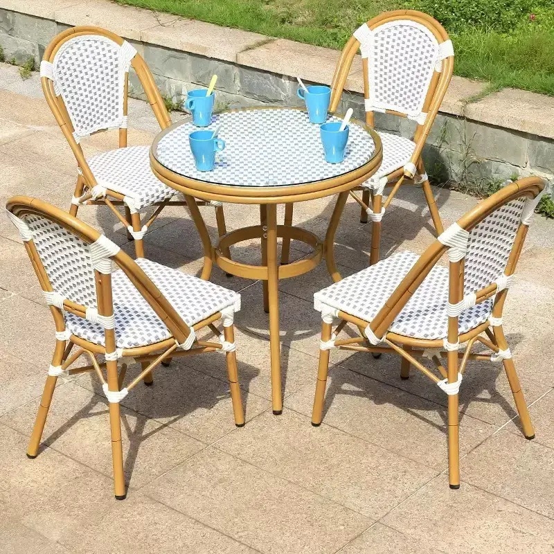 Bộ Bàn Ghế Sân Vườn Dáng Tròn Giả Mây - SV57