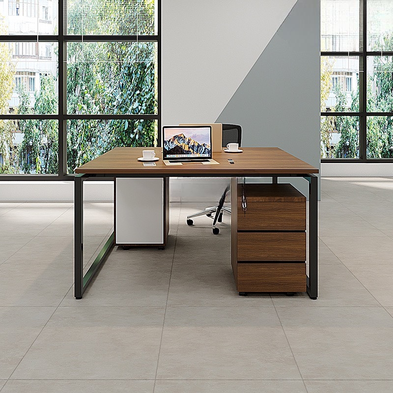 Cụm Bàn Làm Việc 2 Người Chân Sắt - BC7