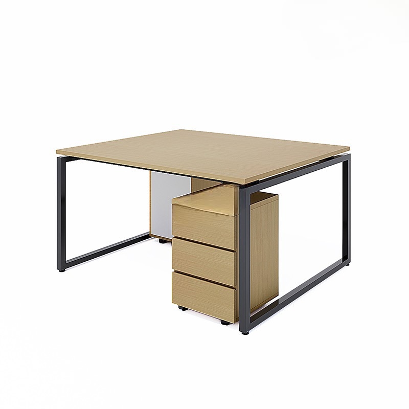 Cụm Bàn Làm Việc 2 Người Chân Sắt - BC7