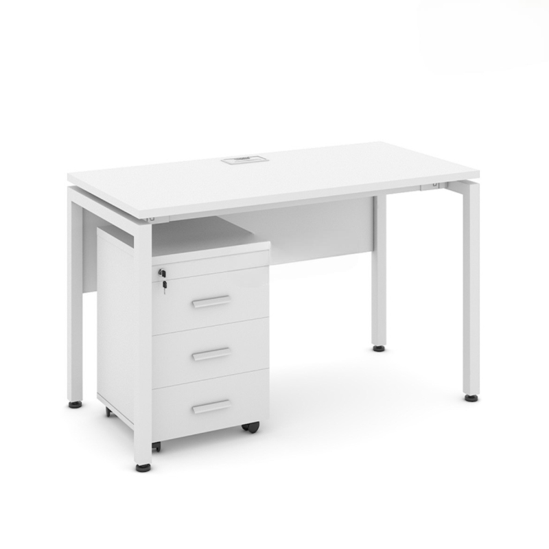 Bàn Làm Việc Có Yếm Chân Sắt 1m2 - BLV76