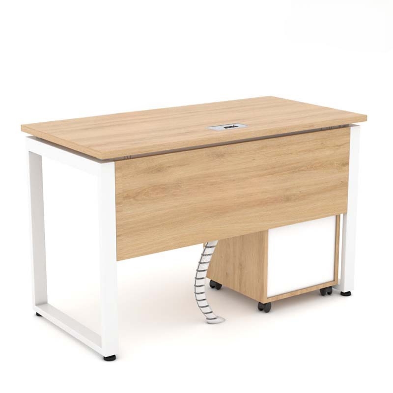 Bàn Làm Việc Có Yếm Gỗ Chân Sắt Chữ U - BLV71