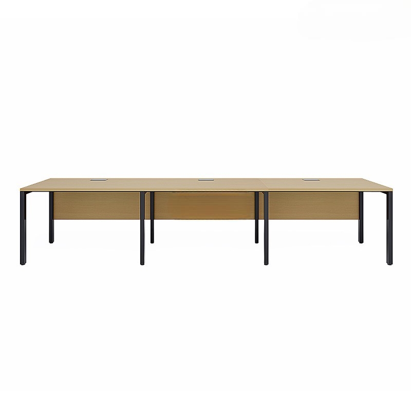Cụm Bàn Làm Việc 3 Người Chân Sắt Có Yếm - BC5