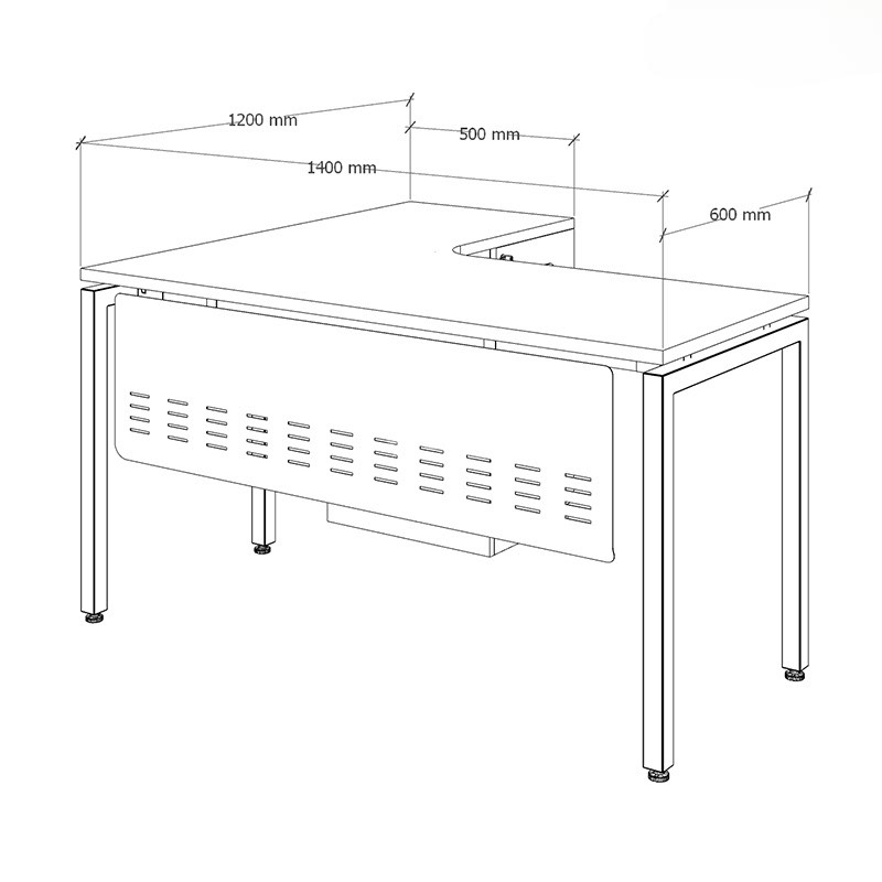 Bàn Văn Phòng Chữ L Chân Độc Lập - BLV24