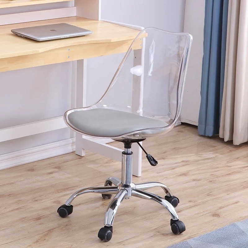 Ghế Cafe Tiếp Khách Emes Chân Xoay Trong Suốt - CF41