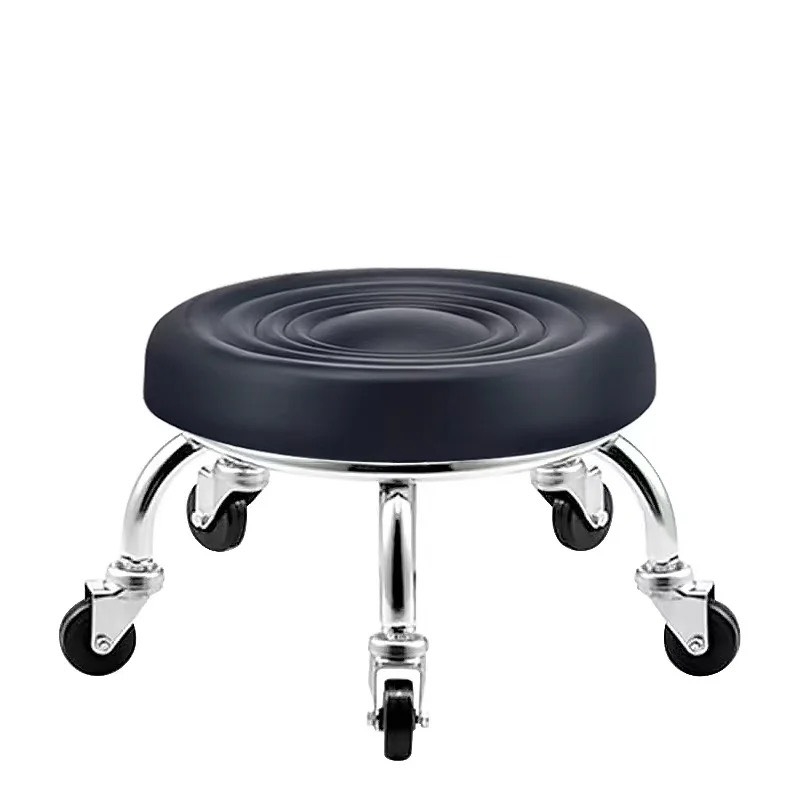 Ghế Cafe Đôn Tròn Bệt Chân Mạ Crome - CF56