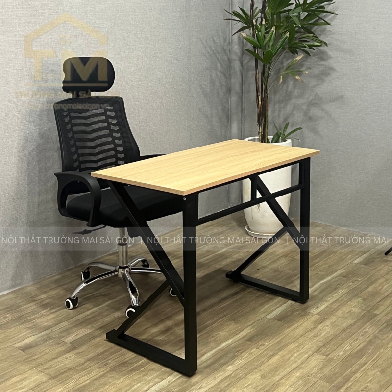 Bộ Bàn Làm Việc Chữ K Ghế Xoay Tựa Đầu Dày - BLV109