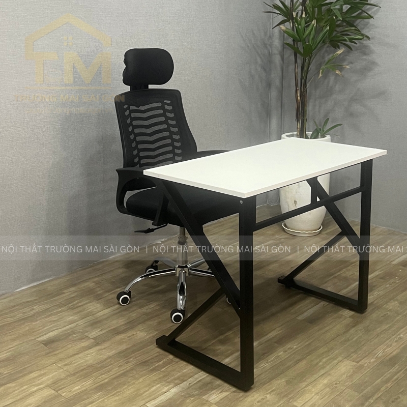 Bộ Bàn Làm Việc Chữ K Ghế Xoay Tựa Đầu Dày - BLV109