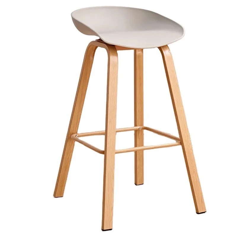 Ghế Bar Mặt Nhựa Chân Thép Sơn Tĩnh Điện - QB9
