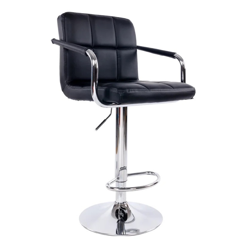 Ghế Bar Bọc Da Lưng Vuông Có Tay - QB19