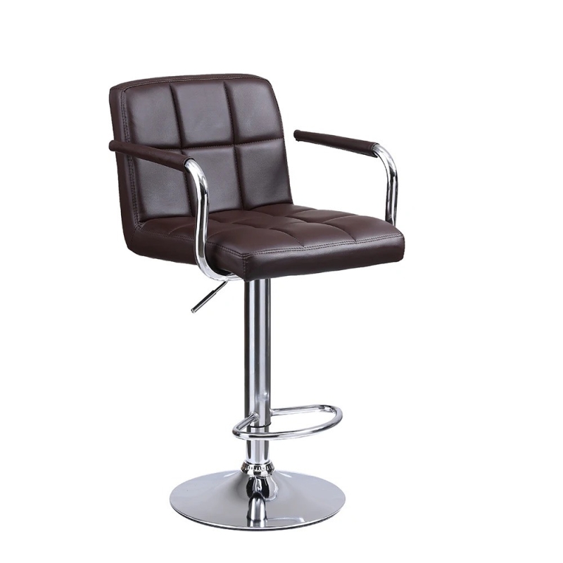 Ghế Bar Bọc Da Lưng Vuông Có Tay - QB19