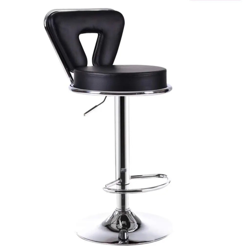 Ghế Bar Lưng Da Tam Giác Chân Trụ Xoay - QB24