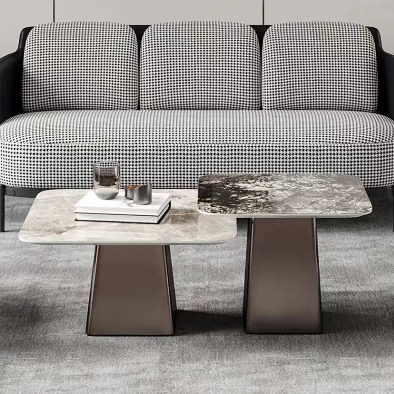 Bàn Trà Sofa Vuông Mặt Cường Lực Cao Cấp - BT16
