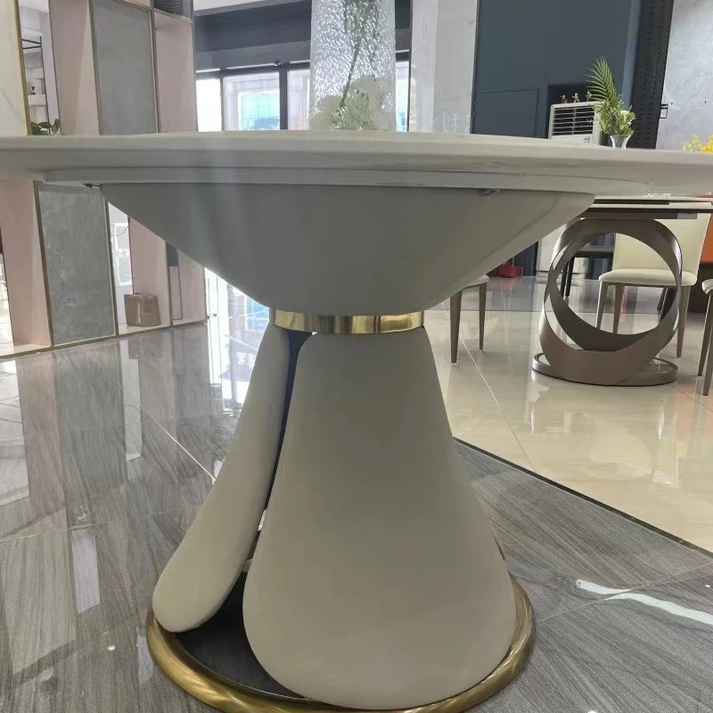 Bàn Ăn Gia Đình Tròn Xoay 2 Mặt Hiện Đại - BA18