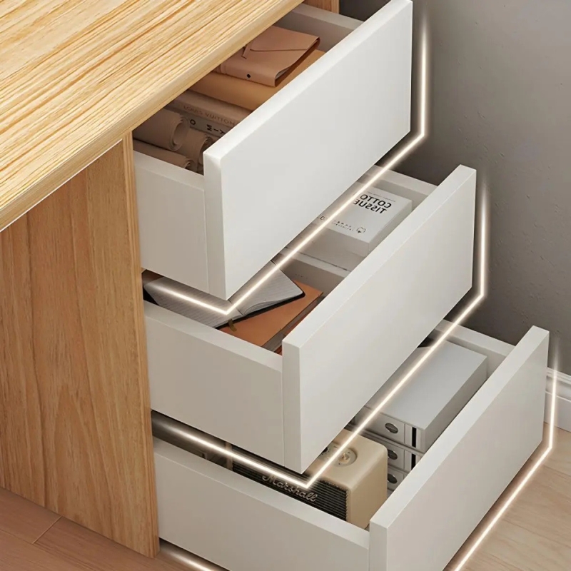 Bàn Làm Việc Hộc IKEA Chân Sắt - BLV48