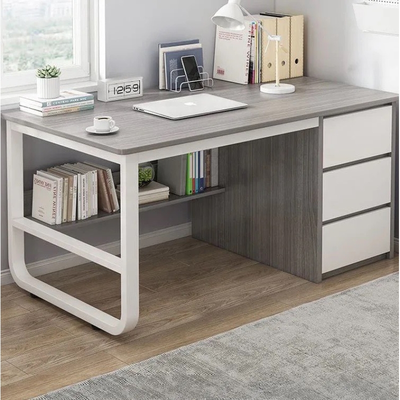 Bàn Làm Việc Hộc IKEA Chân Sắt - BLV48