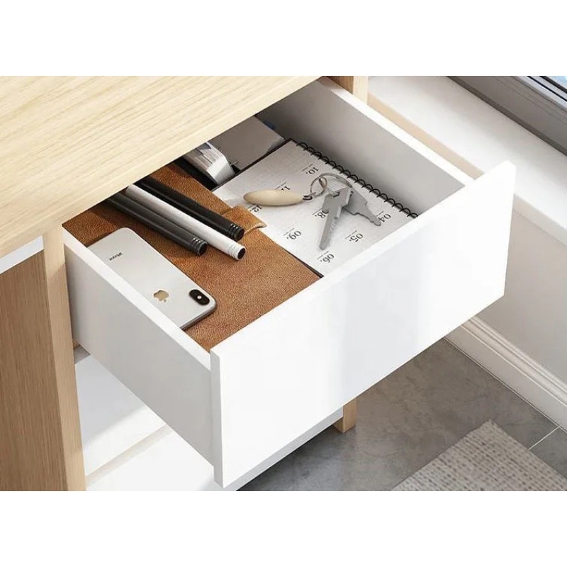 Bàn Làm Việc Hộc IKEA Chân Sắt - BLV48