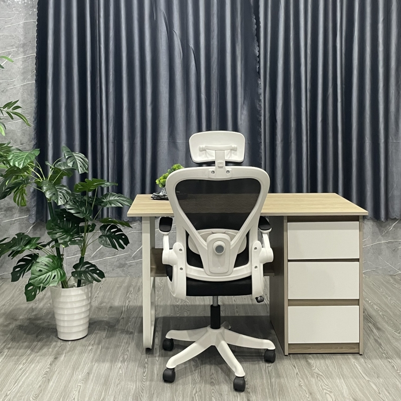 Bàn Làm Việc Hộc IKEA Chân Sắt - BLV48