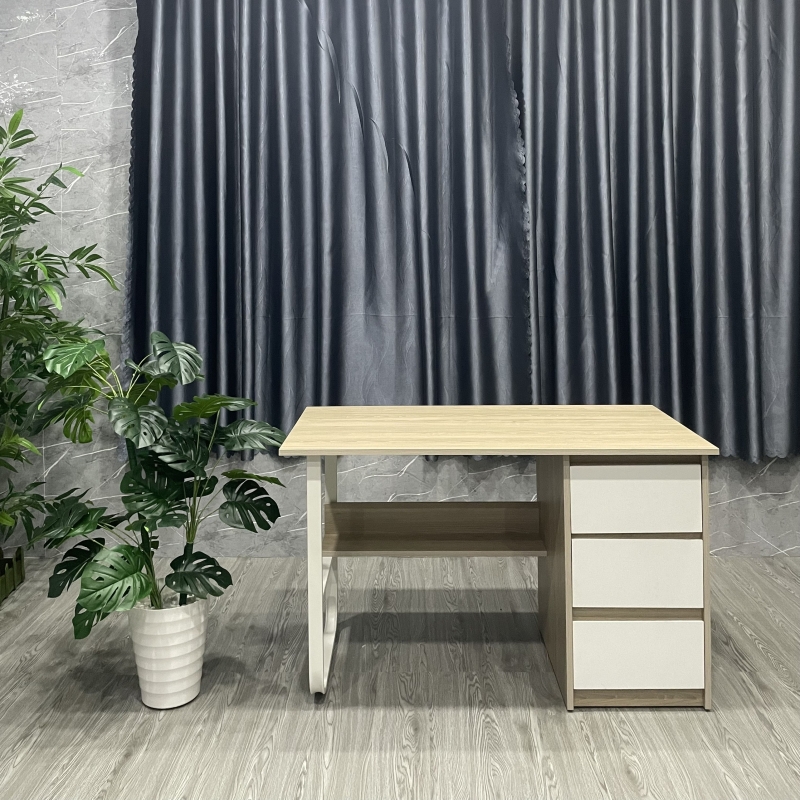 Bàn Làm Việc Hộc IKEA Chân Sắt - BLV48